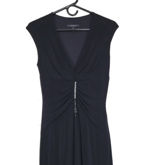 Laundry By Shelli Segal Dresses & Skirts - Laundry by Shelli Segal Womens Size 4 Black Gown Long Dress Formal Bling Sparkle